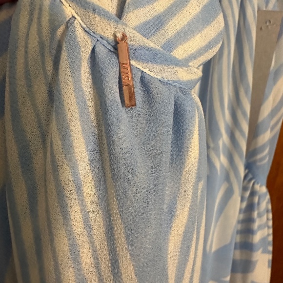 NEW Anthropologie Misa Los Angeles Kalita Maxi Dress in Casablanca Blue Shell XL - Picture 14 of 15